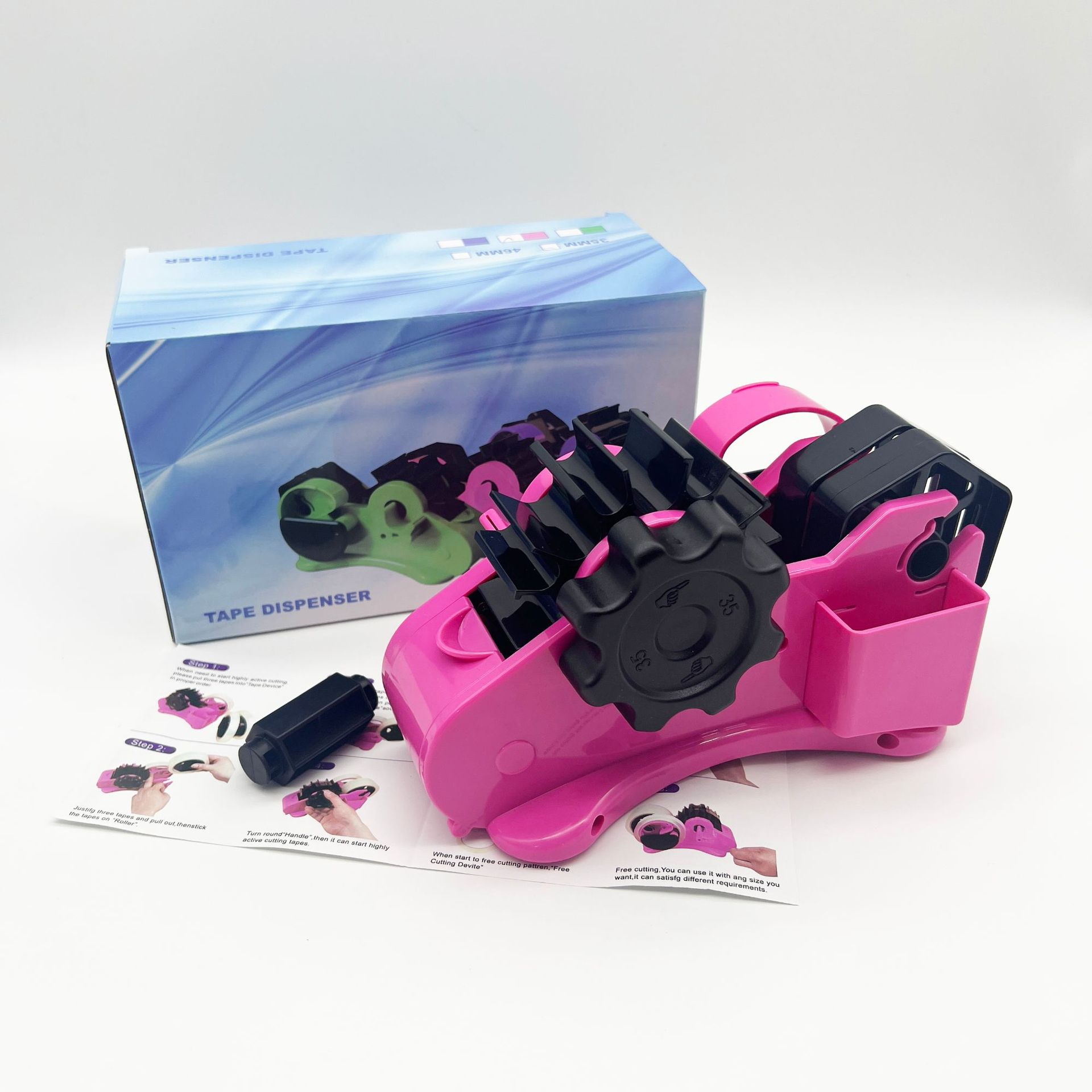 Paquete de asiento de cinta multifuncional, cortador de cinta de sellado, máquina de cinta segmentadora de cinta de rodillo automática multicolor