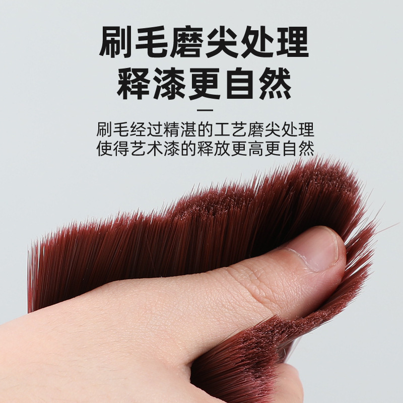 高品質輸入繊維水性ペイントブラシ、ダストブラシ、痕跡のない糸くずの出ないペイントストロークブラシ、柔らかい毛のペイントブラシ|undefined