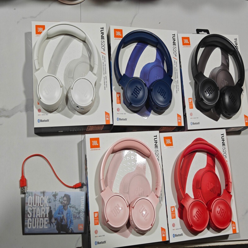 Suitable for Jbl520Bt Head-Mounted Wireless Bluetooth Headset Stereo Sports Music with Logo Headset Cross-Border