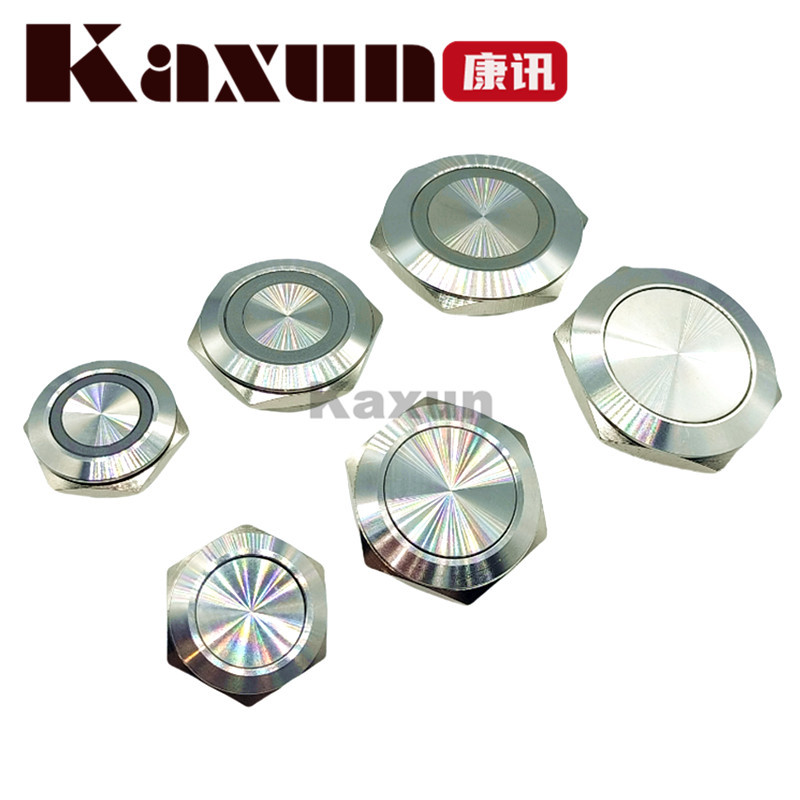 12/16/19/22mm超短金属按钮 轻触式按键开关 自复位点动超薄防水