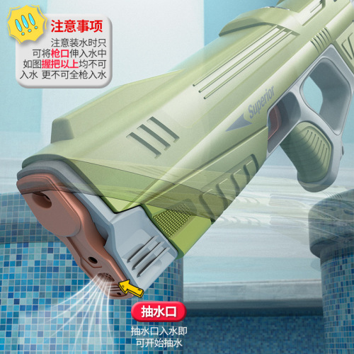 Electric bursting water gun automatically sucks and sprays water for children and boys rafting internet celebrity high-pressure water fight water gun toy