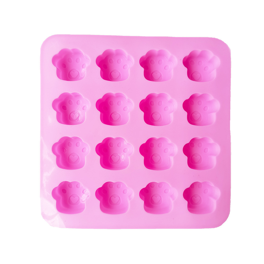 16 garras de gato 145 molde de silicona pastel helado pudín molde de postre jabón utensilios