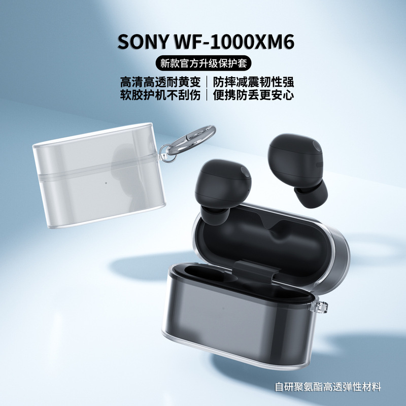 [New Product] Sony Wf-1000Xm6 Protective Case Suitable for Tpu Earphone Case, High-Transparency Sony Xm5 Earphone Case