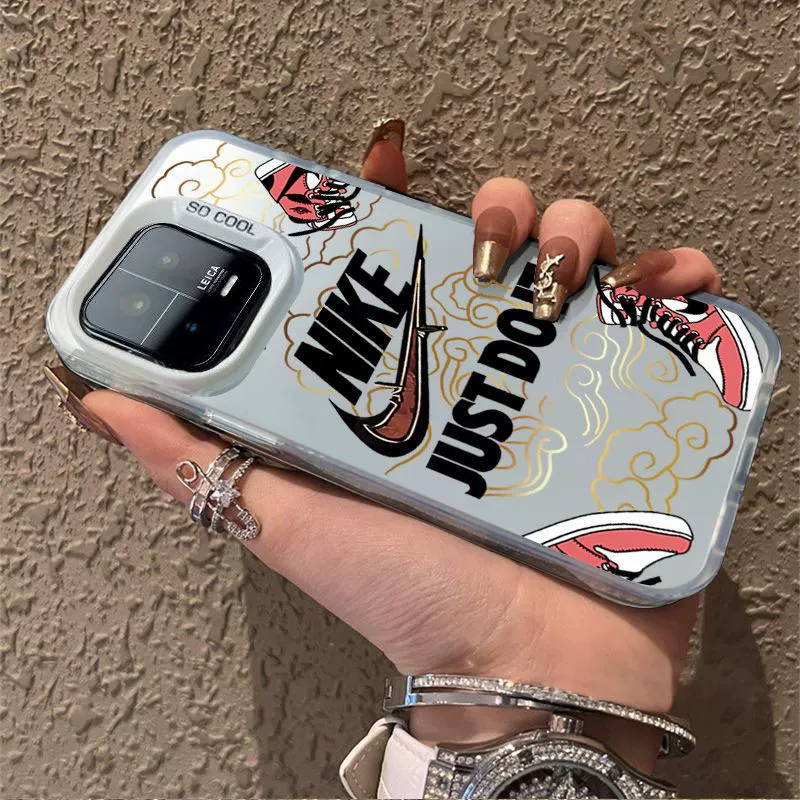 Nike, яблоко, совместимый окрашенный чехол для iPhone 16, чехол для телефона, 16promax, iphone