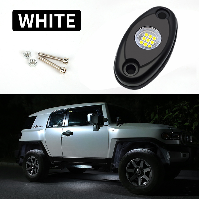 Material de aleación de aluminio para lámpara de chasis de automóvil brillante   LED goteo de goma multicolor chasis lámpara de atmósfera lámpara modificada image 7
