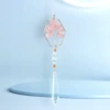 Hexagonal rose quartz