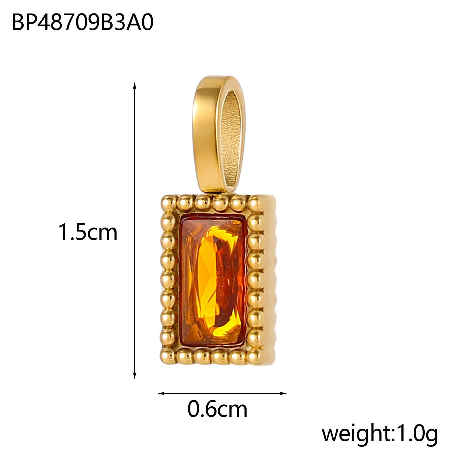 2g Weight Pendant Jewelry Making Type 6 * 15mm Jewelry Making Size Zircon Inlay Material DIY Jewelry Accessories Classification 1 Piece Quantity 304 Stainless Steel Material Rectangle Pattern Inlay Design Shiny Style 1 Piece 6 * 15mm 304 Stainless Steel Zircon Rectangle Pendant 8