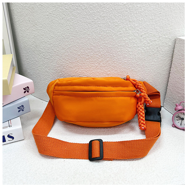 Andralyn Solid Color Minimalist Korean Casual Chest Bag for Spring and Summer New Trendy Instagram Single Shoulder Crossbody Outdoor Bag_voghion.com