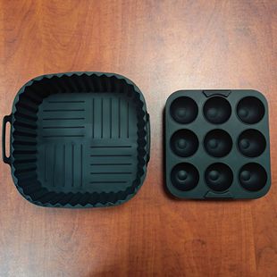 Food Grade High Temperature Resistant Cross-Border Simple Silicone Black Cake Mold Baking Pan Household Oven Baking Mold