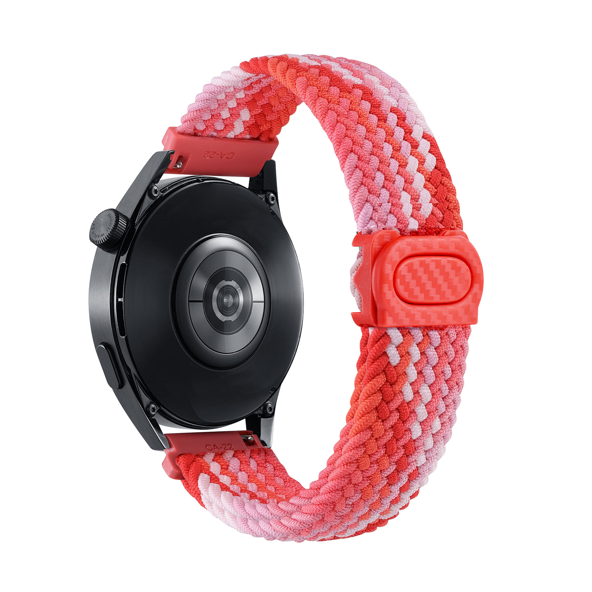 It is suitable for the carbon fiber texture snap braided strap of Samsung watch4657 and the strap of Huawei watch GT345 undefined