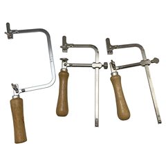 Wooden handle raffia saw bow jig saw U-shaped saw wire saw DIY handmade model saw bow grinding activity fixed