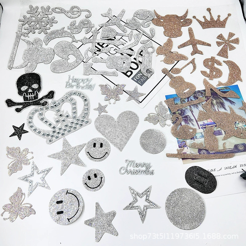 Personalidad cristal diamante pegatinas creativas hechas a mano pegatinas pegatinas pegatinas de ropa bolsas parches pegatinas de decoración de fiesta pegatinas de decoración de diamante