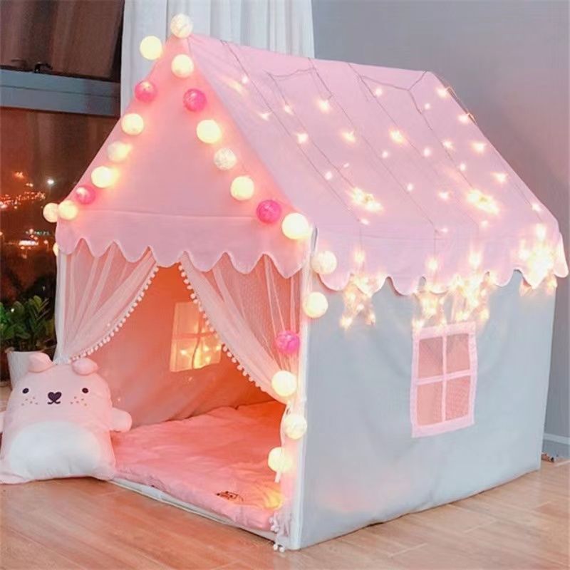 Children's Tent Indoor Girl Princess Castle Bed Baby Toy Game House Can Sleep Small House Secret Base