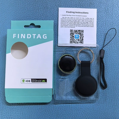 Findtag Global Positioning Airtag GPS Locator - ak-08b-universal-black-silicone-cover