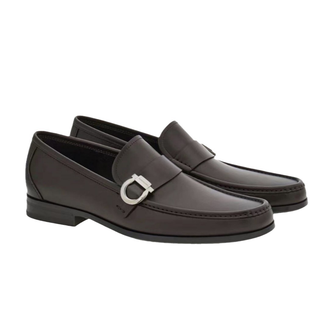 Men's Genuine Leather Loafers Vintage Style Elegant Casual Shoes_voghion.com