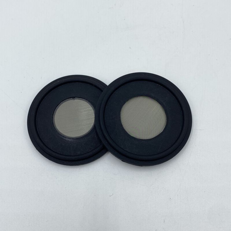 温州厂家硅胶包胶件不锈钢网盘五金包胶黑色圆形器件塑胶 密封圈