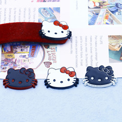かわいいKT猫金属合金アクセサリーパッチDIY髪飾りヘアピンケース穴靴材料
