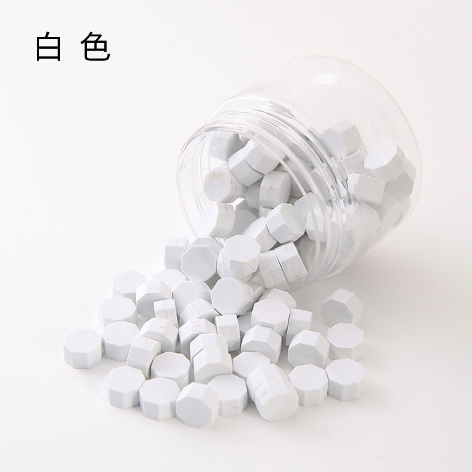 Macaron en caja de 50 colores, cera de pintura de fuego de color mixto, cera de botella granular mate, 60g, peso neto, aproximadamente 38g, sobre, cera sellada