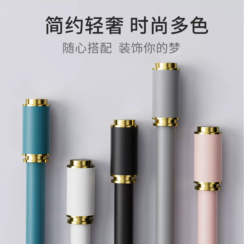 加厚铝合金罗马杆窗帘杆单杆双杆轨道含支架窗帘配件全套窗帘杆子