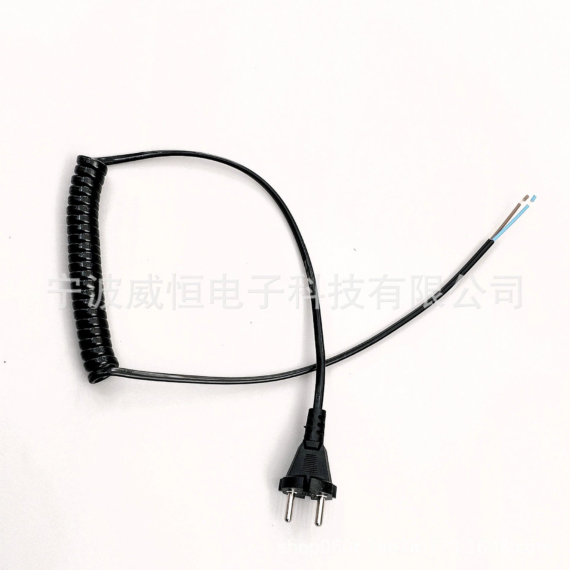 Провод пружинный, европейский стандарт 02, 2-жильный, 0,75 мм², черный, плоский, от производителя