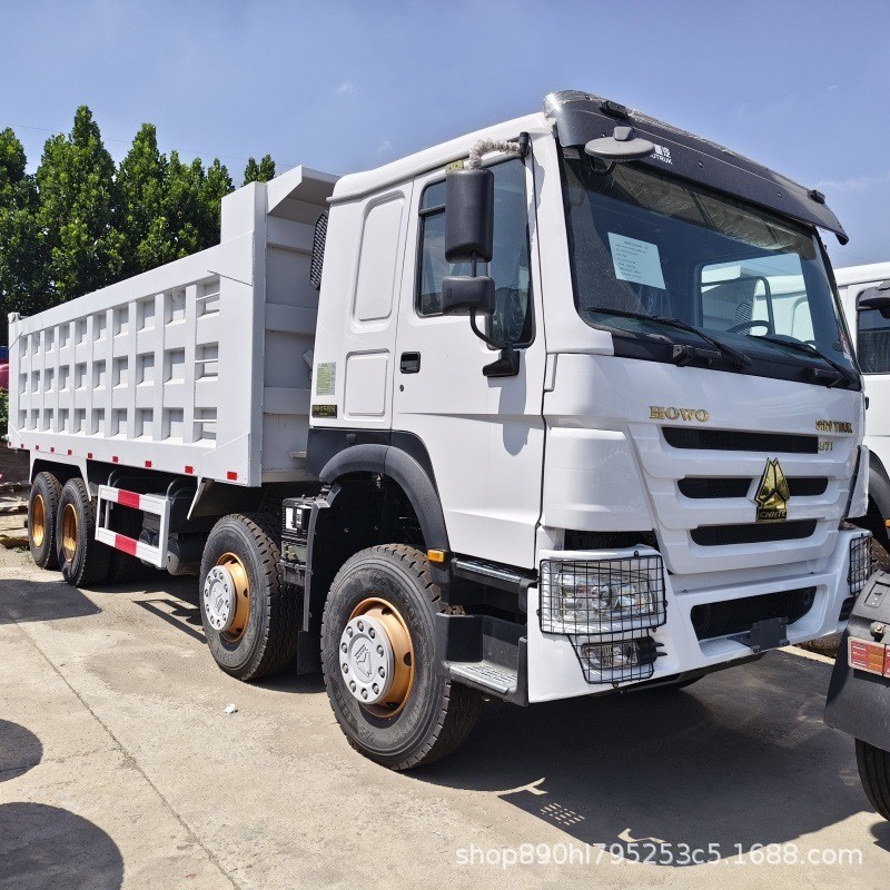 Howo Dump Truck 371 Horsepower Front Four-Wheel Drive and Rear Eight-Wheel Drive Howo Rear Dump Truck for Transporting Soil and Gravel