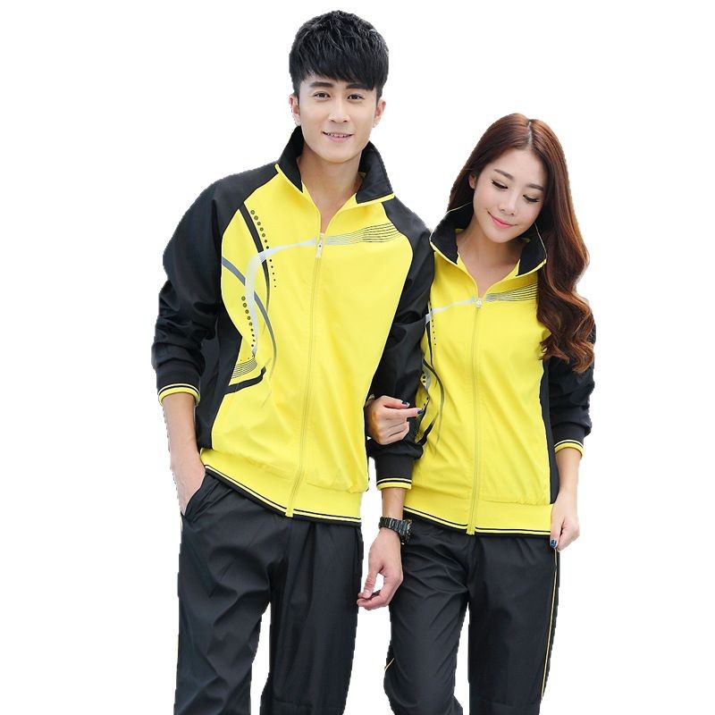 Conjunto de ropa deportiva para parejas, traje deportivo de ocio para hombres y mujeres, traje para correr, uniforme escolar de primavera y otoño, ropa de clase grupal al por mayor image 5