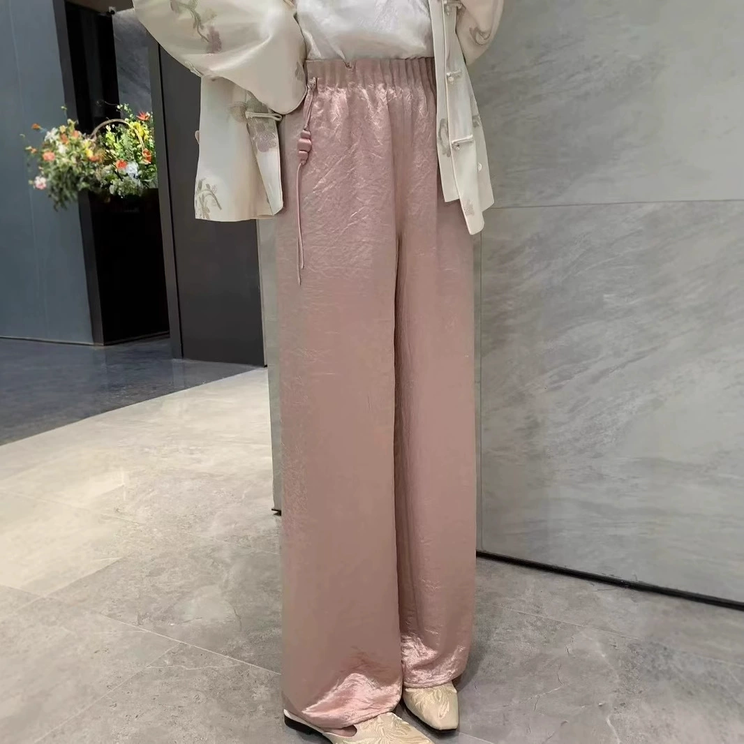 Retro fashionable trousers, elastic waist