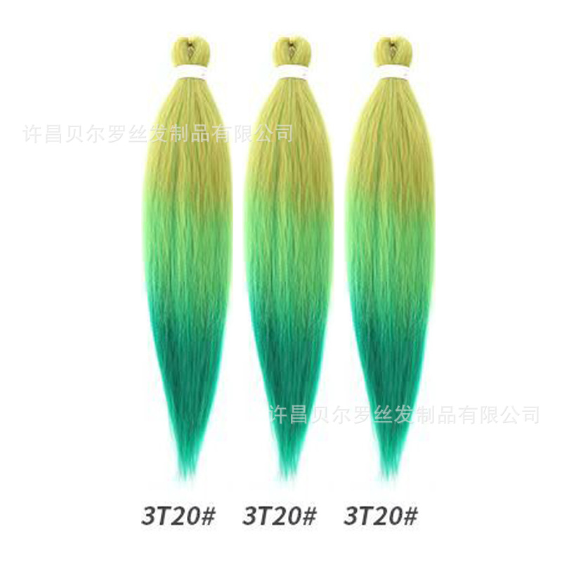 Kit de 3 pelucas EZ Braid – cabello synthetic, colores sólidos/degradé