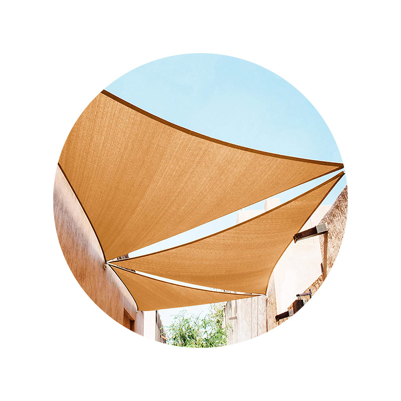 Toldo vela de sombra para exterior – HDPE triangular/cuadrado, anti-UV y resistente