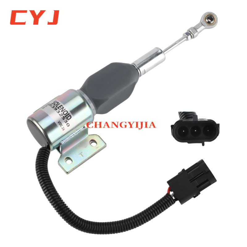 Válvula solenoide de apagado 3932530 Accesorios de excavadora Interruptor de apagado de 24V Adecuado para R215-7 3932529