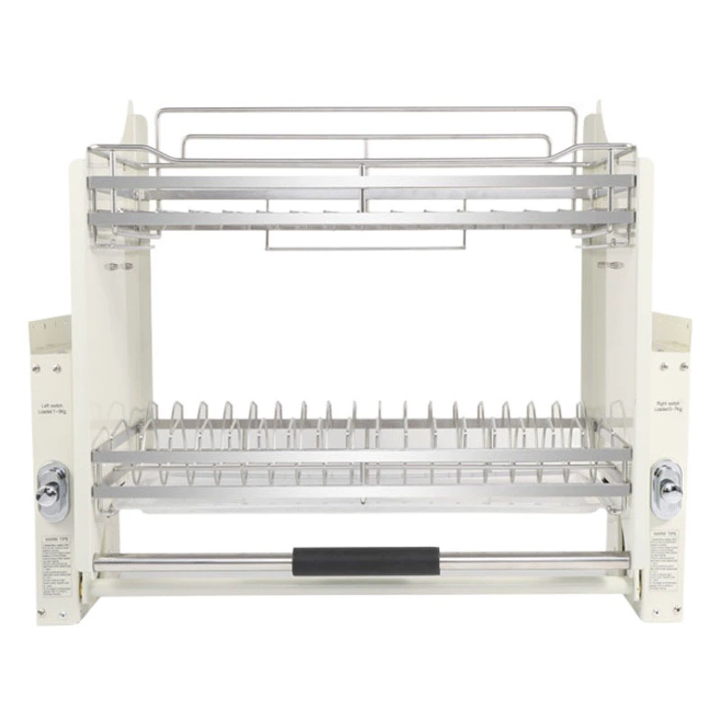 Трансграничные производители поставляют выдвижные корзины для посуды из нержавеющей стали 304 для подвесных шкафов, выдвижных подъемных шкафов и подвесных корзин для посуды в шкафах.