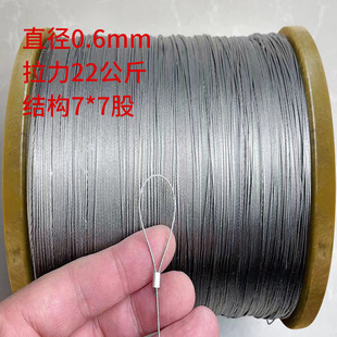 Stainless Steel Soft Wire Rope 304 Fine Soft Wire Rope Hanging Rope Drying Rack Wire Rope Lock Clothesline Drawline
