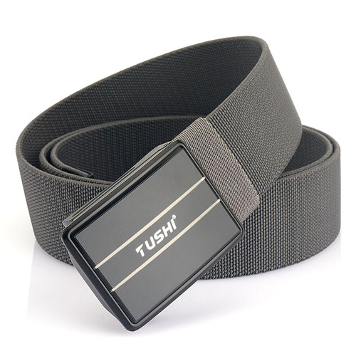 New Hot Selling Nylon Button Belt for Men Casual Canvas Waistband Breathable Versatile Jeans Belt Manufacturer Wholesale
