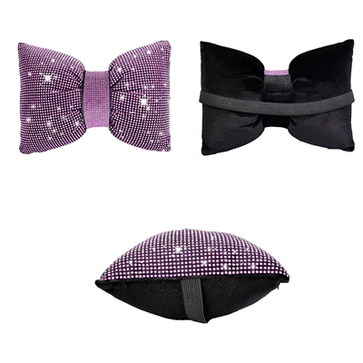 Headrest: Pillow Women's Multi-Color Diamond-Encrusted