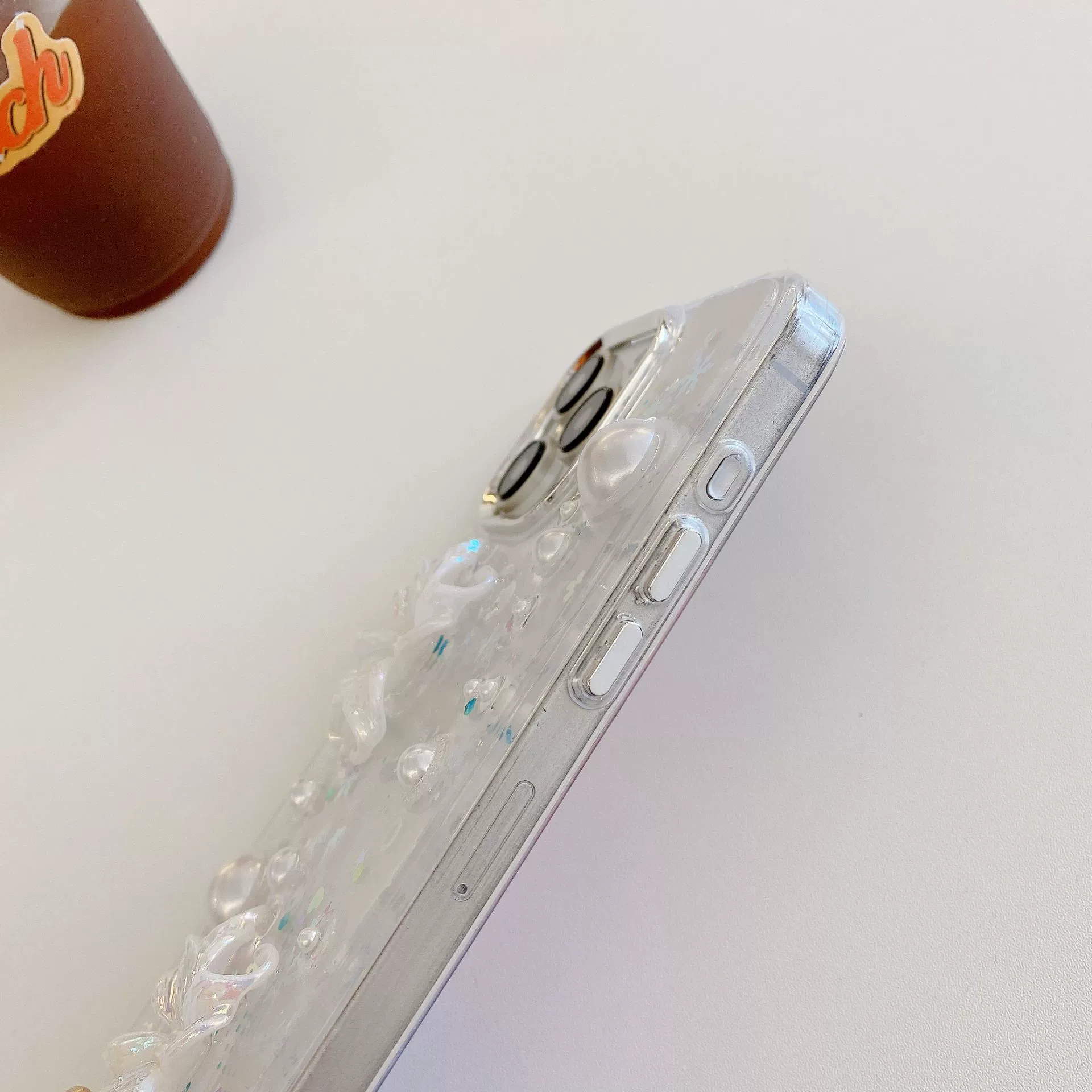 Apple, трехмерный совместимый чехол из жемчуга, iPhone 16, iPhone13 Pro, цветочный, iphone, 16promax