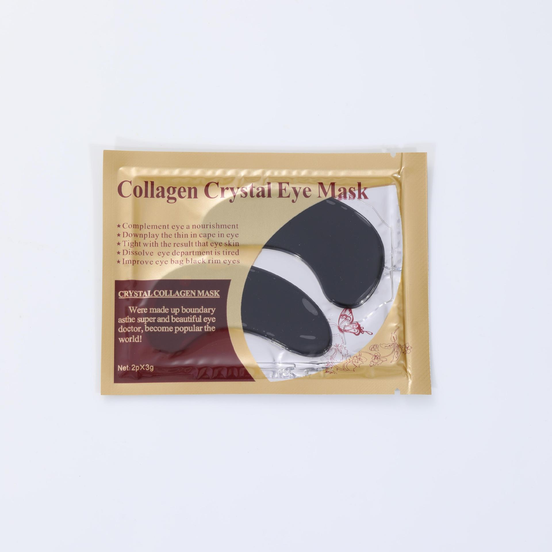 Mascarilla de ojos de colágeno de cristal transfronterizo Golden Spot Eye Care Estilo caliente Versión en inglés Mascarilla de ojos de oro Comercio exterior