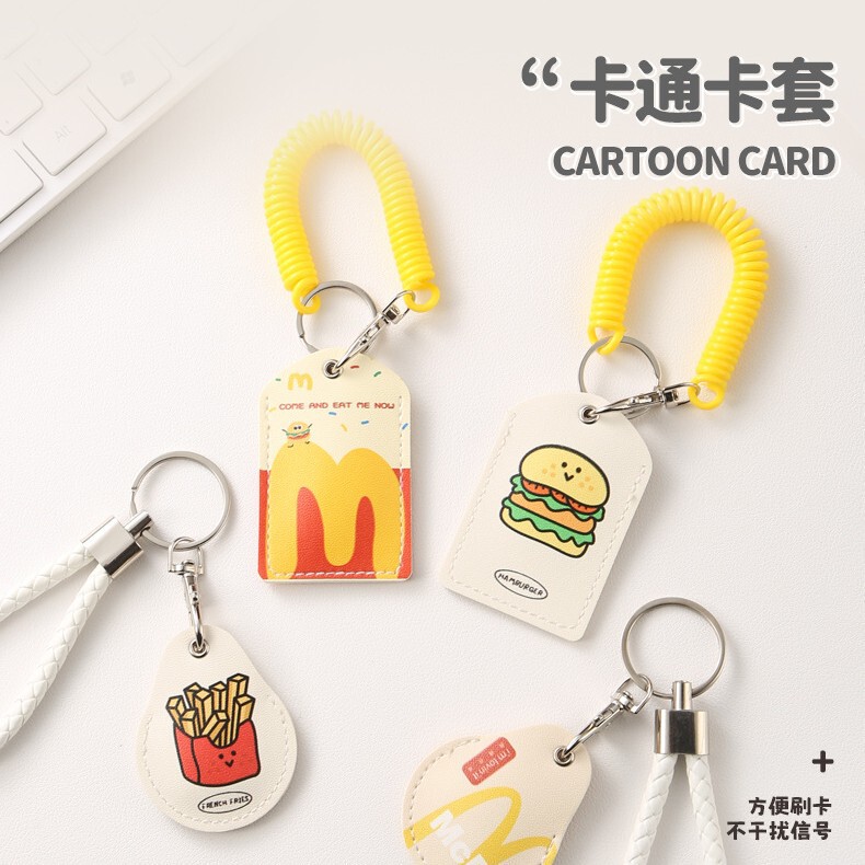 Cute Creative Access Card Holder Mini Water Drop Small Card Holder Cartoon Small Rectangular Key Hanging Integrated Community Electric