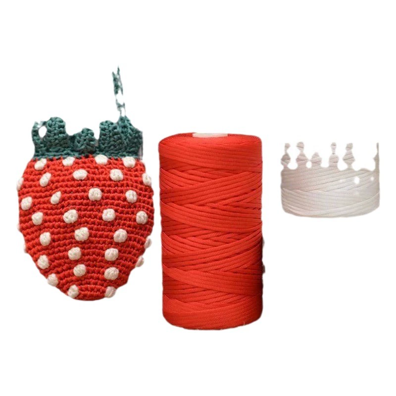 Мерсеризованный хлопок конопля плоская нить ручной вязаный крючок шляпа сумка подушка