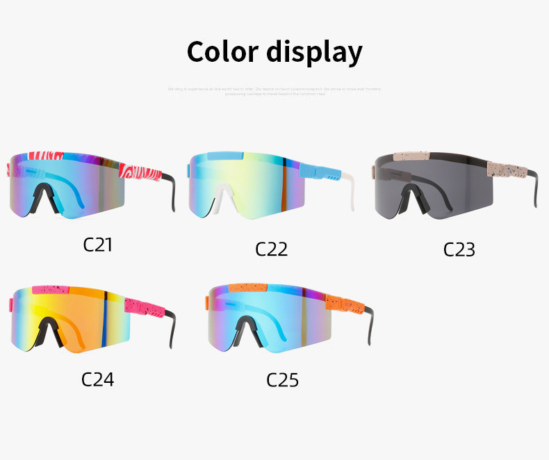 90g Weight Half Frame Glasses Structure Sunglasses Classification Tac, UV400 Protection Lens Material Biker Glasses Style Travel, Fishing Occasion All Seasons Season Unisex Gender Grey, Black Color Exaggerated Punk Streetwear Color Block Tac UV400 Protection Biker Half Frame Sports Sunglasses 12