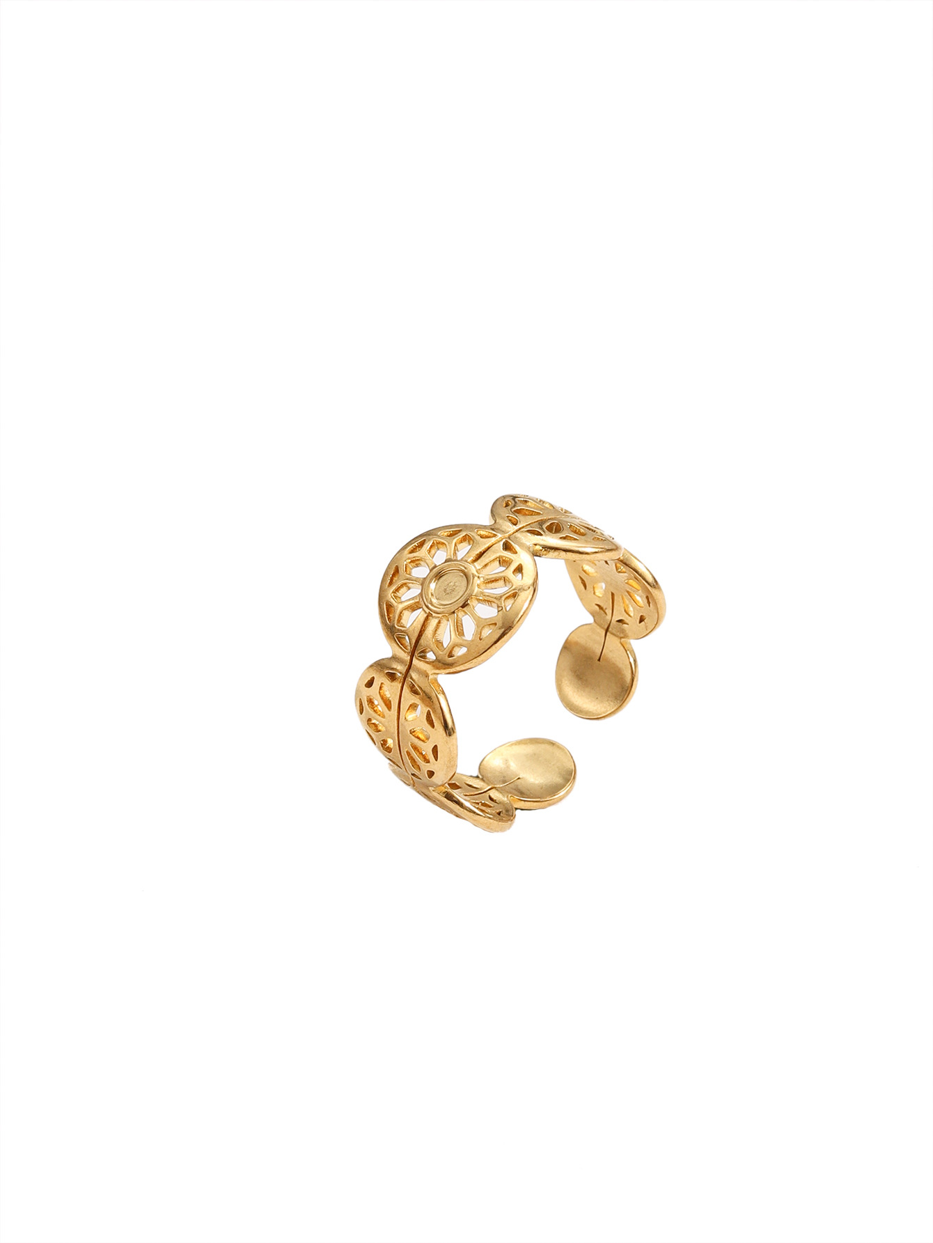 10g Weight Open Rings Classification Adjustable Ring Size 1 Piece Quantity Daily Occasion 304 Stainless Steel Material Smile Face, Snake, Bow Knot Pattern Women's Gender Retro Style Wholesale Jewelry Retro Smiley Face Snake Bow Knot 304 Stainless Steel Open Rings 8