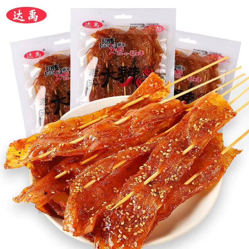 Dayu 8090s старомодные пряные шампуры 60 г/пакет классические детские ностальгические продукты из соевого белка закуска