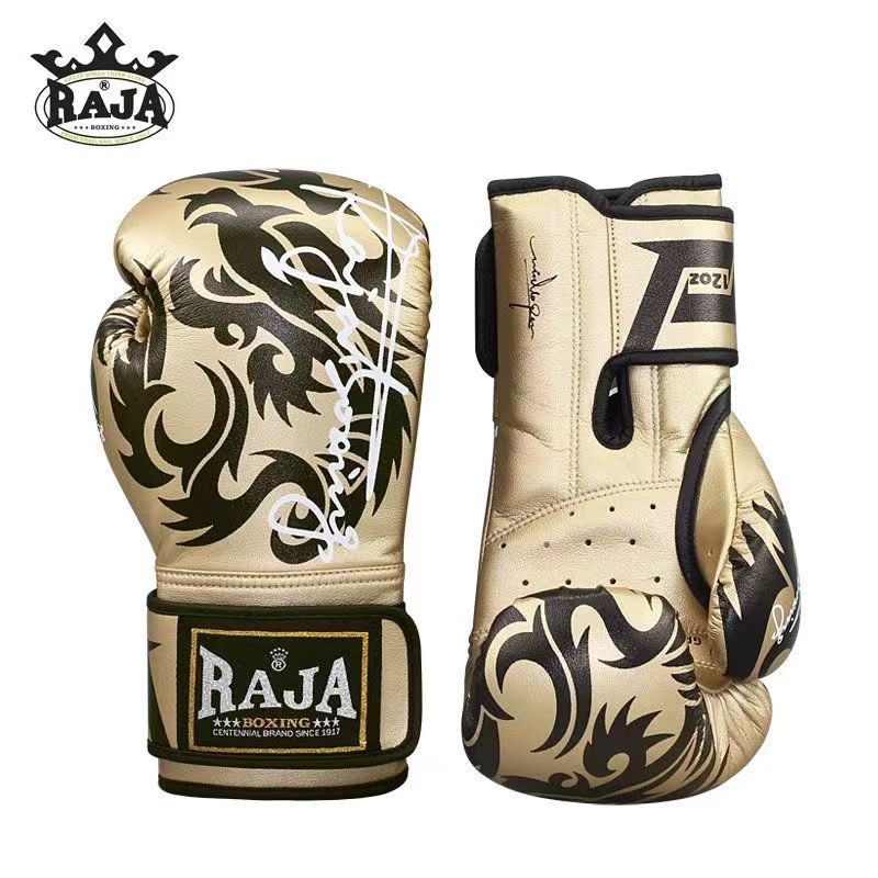 Rajaブランドボクシング散打トレーニング試合手袋格闘格闘成人男女ボクサー超繊維花色