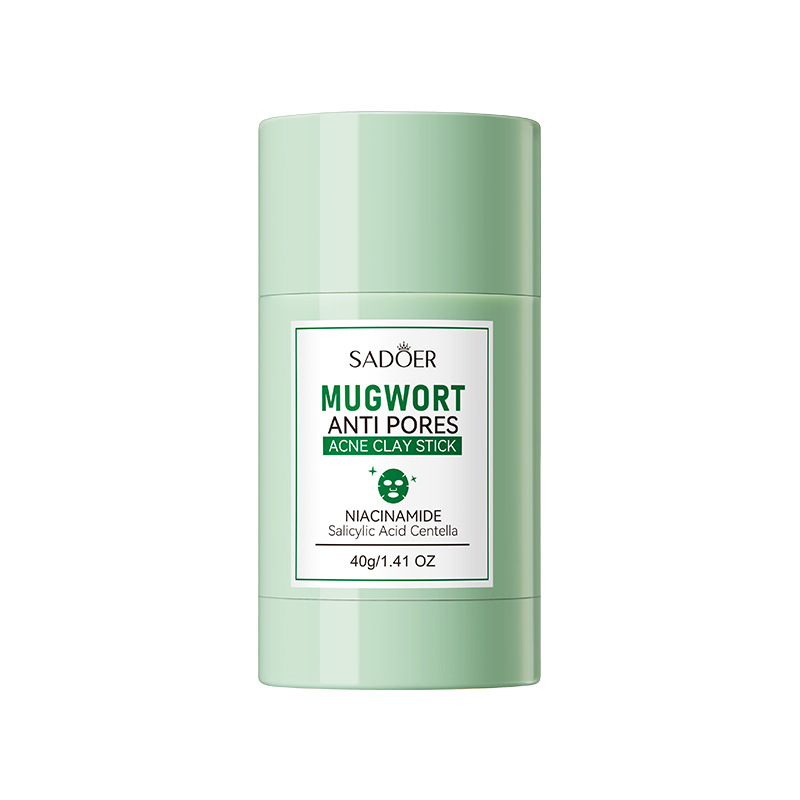 Full English SADOER Mugwort Stick Deep Acne Removal Gentle Cleansing Mud Mask For Students_voghion.com