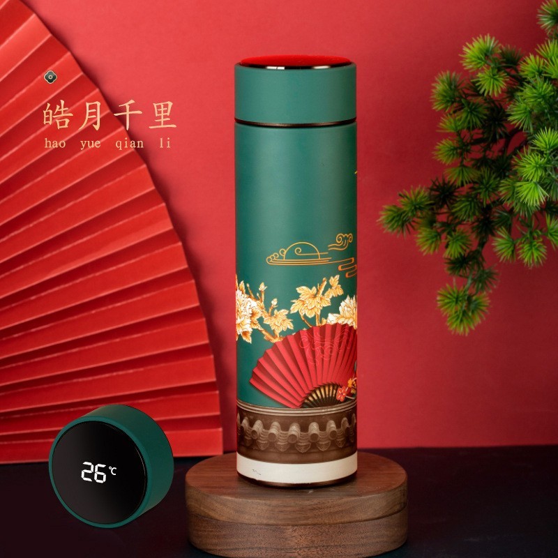 厚みのある魔法瓶カップ、つや消し魔法瓶カップ、スマート温度表示ステンレスカップ、車載ストレートカップ、広告イベントギフトカップ|undefined