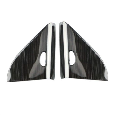 Suitable for Nissan Jinke A- pillar inner triangle car interior modification (Car interior film) - stainless-steel-black-2