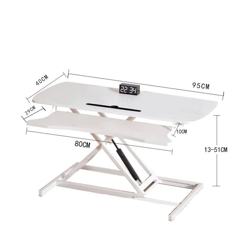 Mesa de elevación de computadora portátil de pie de escritorio de escritorio plegable elevación mesa de soporte