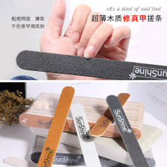 サンシン木片やすり超薄型マニキュア専用爪磨き工具卸売り水洗い可能両面耐摩耗性ストリップ