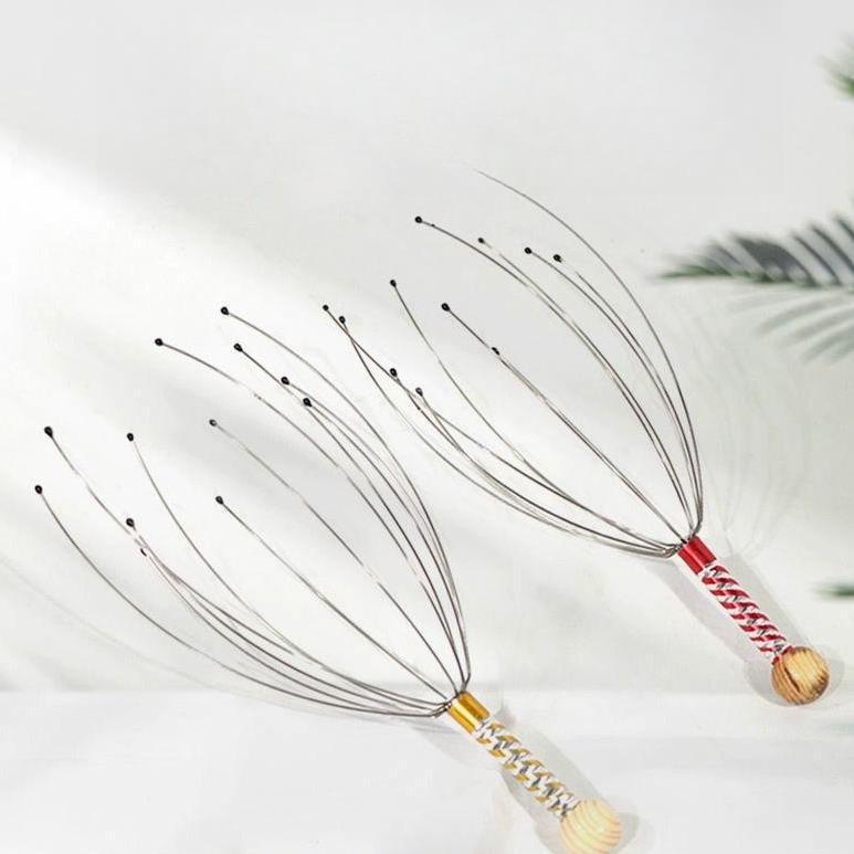 Octopus Five-Claw Head Massager with Rolling Balls for Scalp Scratching and Itch Relief, a Soul-Extracting Massage Tool