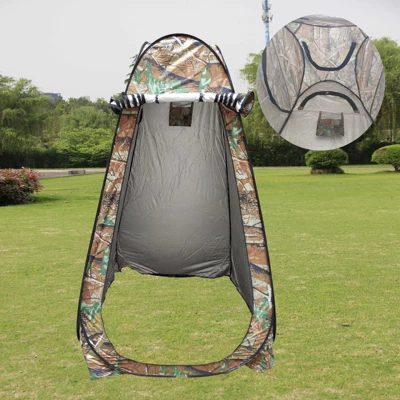 Avtomobil dam çadırları — Camping Shower, Simple Cover - camouflage-tree-single