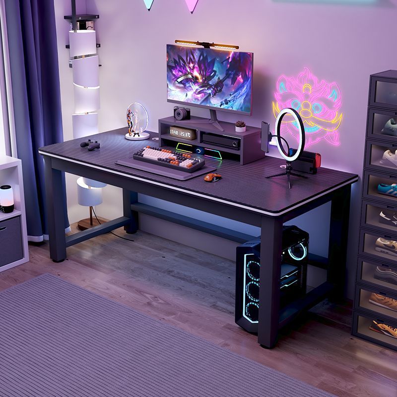 Computer Desk Carbon Fiber Double E-Sports Table Desktop Home Desk Study Table Bedroom Desk Simple Small Table